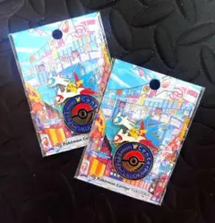 ポケモンセンター フクオカ 限定 ロゴピンズ 2個