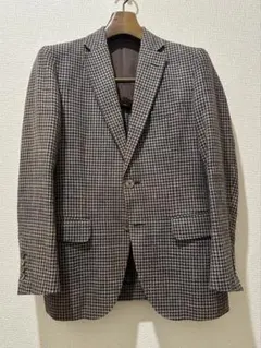 美品】【EVISU】ギンガムチェック コットンテーラードジャケット44 