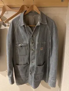 値下げ】Boncoura ボンクラヒッコリーインディゴ カバーオール 36