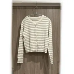 H&M 長袖 ボーダー カーディガン