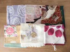 花柄ハンカチセット（LANVIN、NINA RICCI、CELINE、Dior）