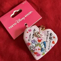 ディズニー Disney ドナルドダック デイジー 根付 ハート お守り