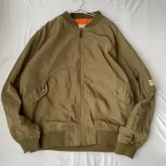 【プライベートポーズ】ボンバージャケット ブルゾン MA-1 フルジップ M