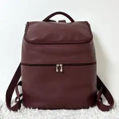【極美品】 ロンシャン ル フローネ バックパック リュック レザー ボルドーのサムネイル
