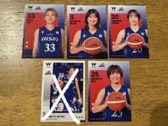Wリーグ トレーディングカード　アイシン5枚セット