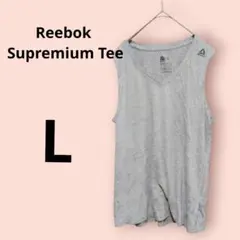 Reebok リーボック 【L】タンクトップ　グレー　　　シンプル　古着のサムネイル