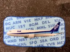 미사용 ANA UCHINO タオルハンカチ 飛行機 空港コード柄23×11