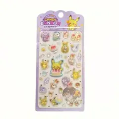 韓国限定 公式品 ポケモン ポケピース キャンディボンボンシール パープル 紫