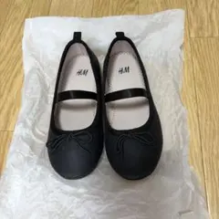 H&M キッズ フォーマル　バレエ　シューズ ブラック 16cm