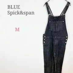 ◆ブルー スピック＆スパン【M】デニムサロペット オーバーオール 綿100%のサムネイル