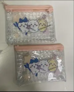 ちいかわ キャンドゥ ミニメッシュポーチ　ピンク2個