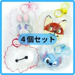ディズニー シリコンスクイーズ　4種セット　ベイマックス　スティッチ　ズートピア