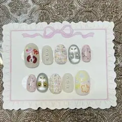 カラフルネイルチップ 10個入り