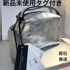 新品未使用タグ袋付き✨GIANNI CHIARINI ショルダーバッグ シルバー 