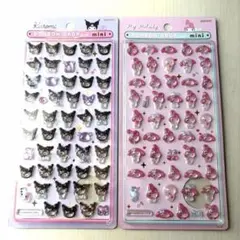 【日本正規品】ボンボンドロップシール　マイメロ　クロミ　2点セット