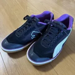 【PUMA】プーマ スニーカー ブラック×パープル 26.0cm