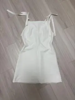 ZARA ホワイト キャミワンピース M