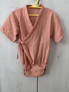 ピンク ラップスタイル 甚平 95cm未満