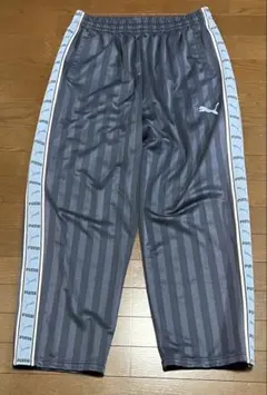 プーマジャージ　下　 廃盤モデル ネイビー　水色Ｏサイズ　プージャ