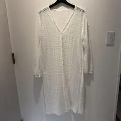 総レース ロングカーディガン ホワイトのサムネイル