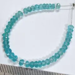 綺麗なアパタイト＊ボタンカット＊約4mm・全長約10cm＊q5