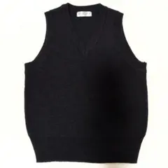 MTS.BROTHER 黒 Vネック ベスト 110