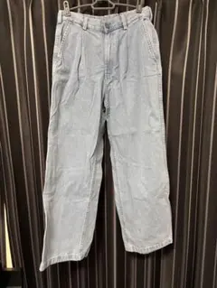 GU デニムバギースラックス