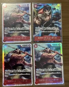 エドワード・ニューゲート　SR パラレル　OP02-004 4枚セット