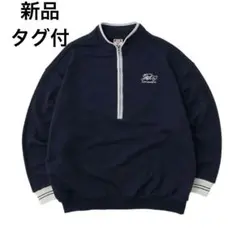 新品タグ付　フーズフーギャラリー　ハーフジップスウェット　トレーナー　ネイビー