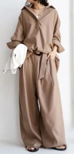 antiqua patterntorso ワイドパンツ