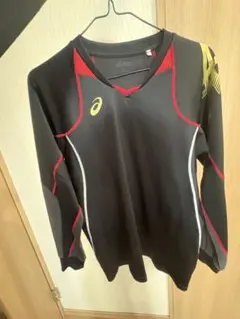 asics アシックス長袖プラクティスシャツ Mサイズ　バレーボール２枚セット