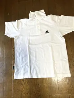 【adidas 】ホワイト 半袖ポロシャツ　男女兼用　ゴルフ