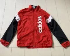 adidas ナイロンジャケット ウィンドブレーカー レッド