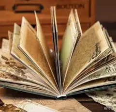 ヴィンテージ風エレガントハードカバーノート