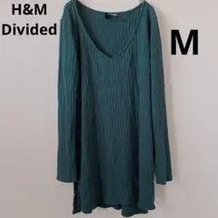 H&M Divided【M】レディース 長袖 リブニット トップス 長袖