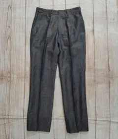 EPOCA UOMO　日本製　羊毛　麻混　ピンストライプ　パンツ