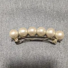 コットンパール バレッタ 生成り