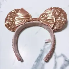 ディズニー ミニー スパンコール カチューシャ