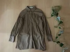 nanoUNIVERSE ナノユニバース ベージュのシャツブラウス長袖 36