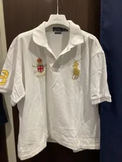 POLO RALPH LAUREN ホワイト　ビッグポロシャツ XXL