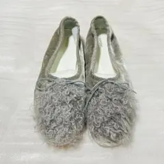 PIPPICHIC ファー付きフラットシューズ 38