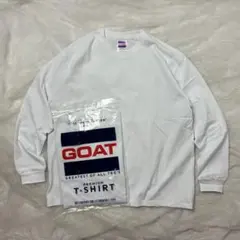 GOAT ゴート 長袖Tシャツ ロンT 無地 7oz ホワイト 白 Mのサムネイル