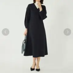 サマーニットワンピース 襟付き グリーンレーベルリラクシング - メルカリ