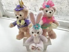 タグ付き未使用！ダッフィー シェリーメイ  ぬいぐるみバッチ