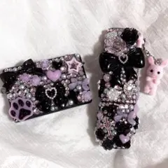 IQOSデコケース イルマワン 姫 ピンク×ブラック 黒 ゴシック 量産型