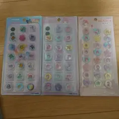 マイメロディ　日焼けサンリオ　おはじきふうシール　おはじきシール