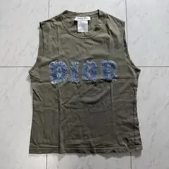 クリスチャンディオール ガリアーノ期 Tシャツ 半袖カットソー デニム調 カーキのサムネイル