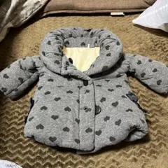 グレー ハート柄 ジャケット