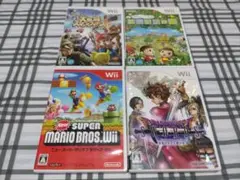 Wii 大乱闘スマッシュブラザーズX・どうぶつの森・ニューマリオ・ドラクエソード