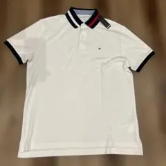 新品TOMMY HILFIGER ポロシャツ ホワイト Lサイズ